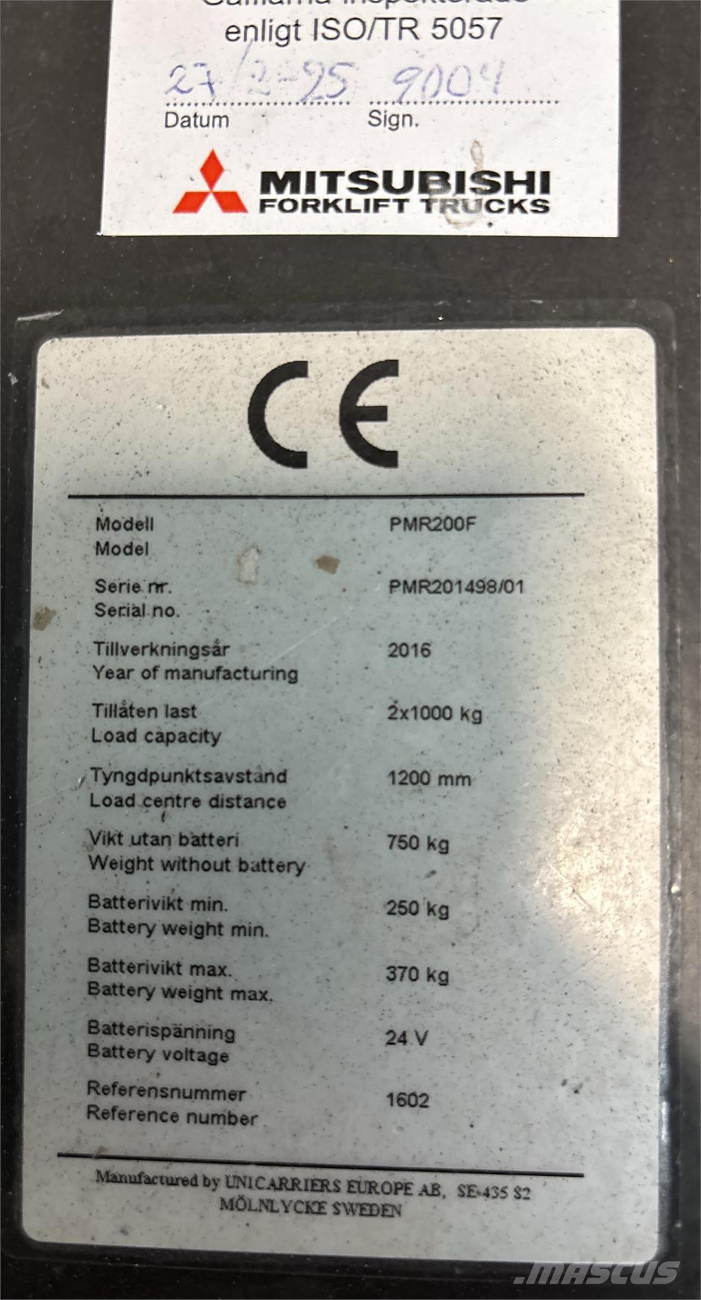 Atlet PMR200P Platós targonca