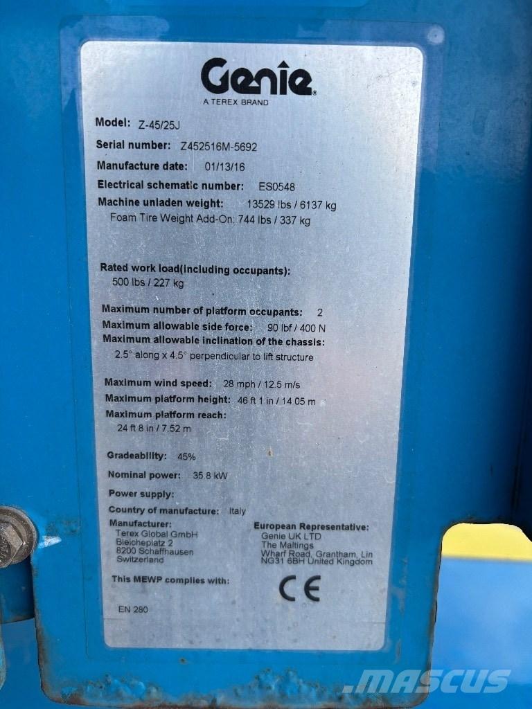 Genie Z 45/25 RT Karos emelők