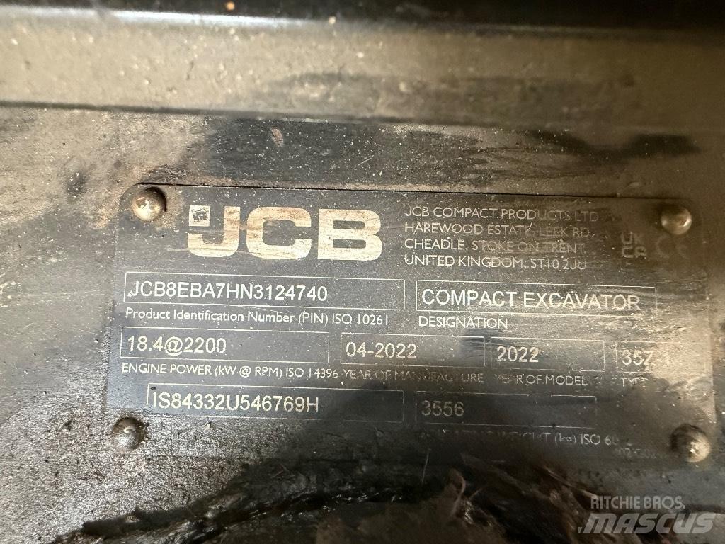 JCB 35Z-1 Mini kotrók < 7t