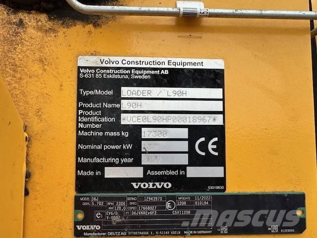 Volvo L 90 H Gumikerekes homlokrakodók