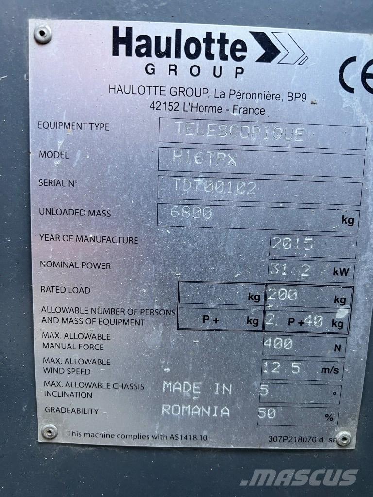 Haulotte H 16 TPX Karos emelők