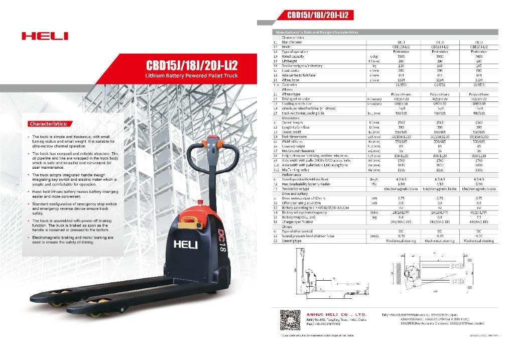 Heli CBD20 Alacsony emelőkocsi