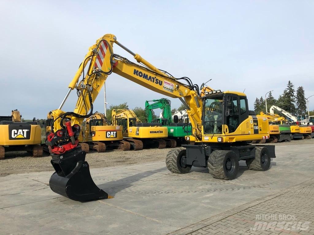 Komatsu PW180-7EO Gumikerekes kotrók