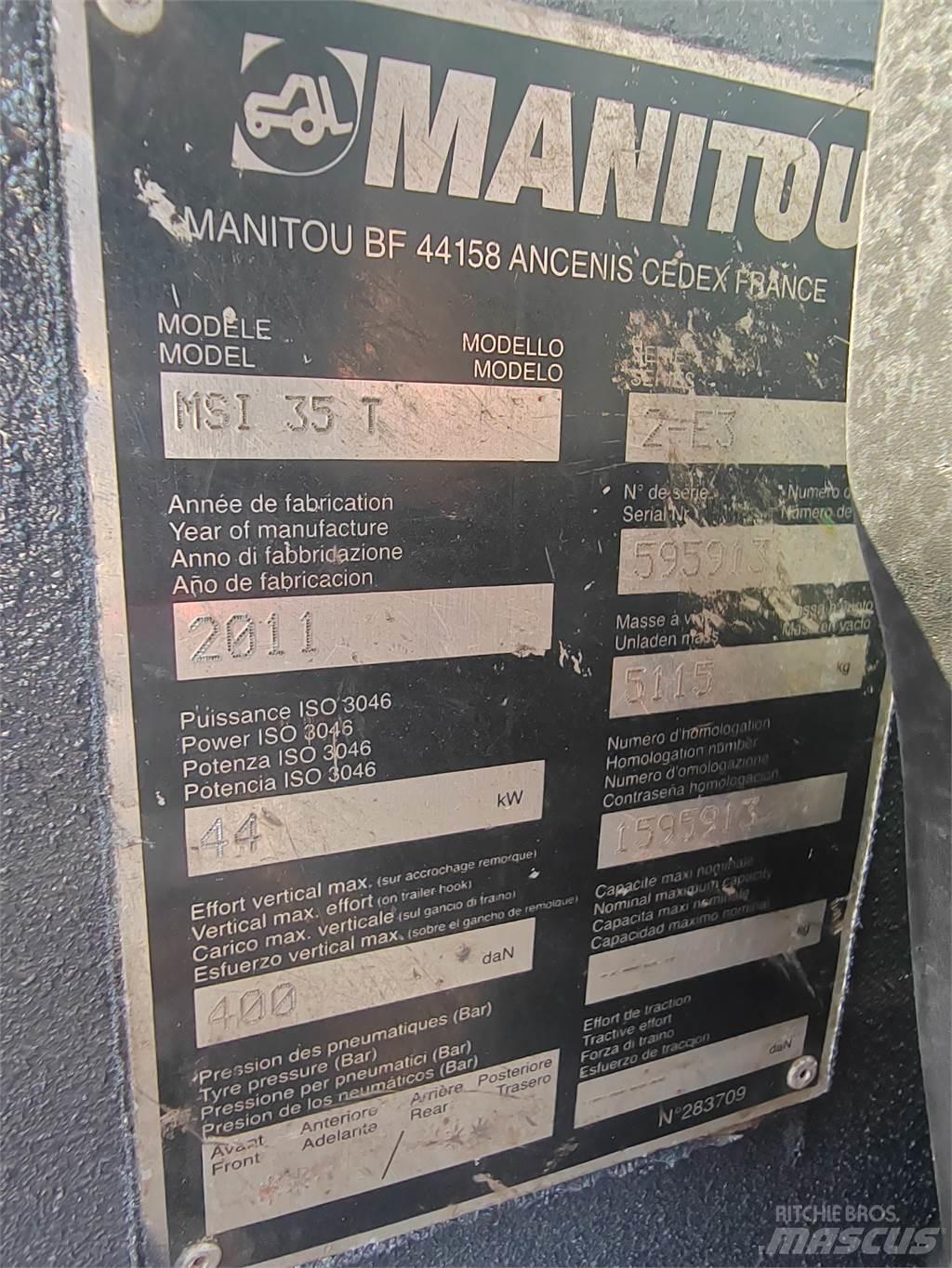 Manitou MSI35T Tereptargonca