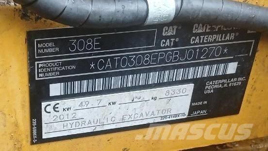 CAT 308 E CR Közepes (midi) kotrók 7 t - 12 t