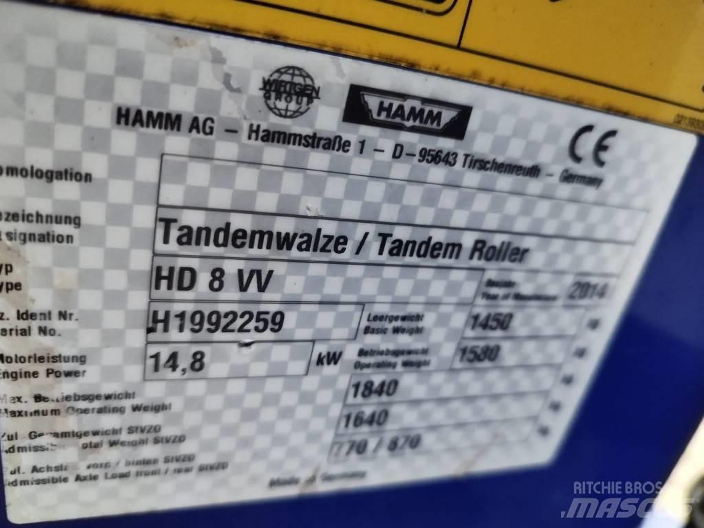 Hamm HD 8 VV Ikerdobos hengerek