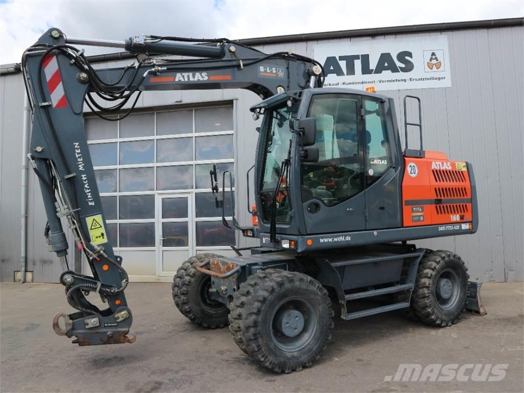 Atlas 160W-BLUE Gumikerekes kotrók