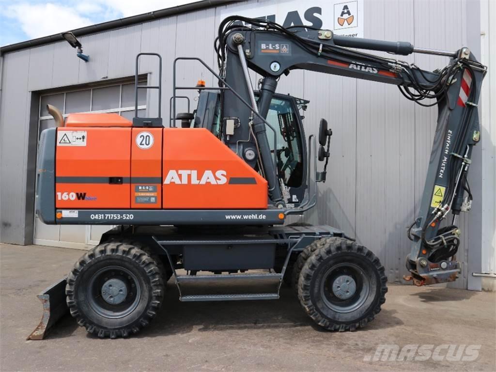 Atlas 160W-BLUE Gumikerekes kotrók