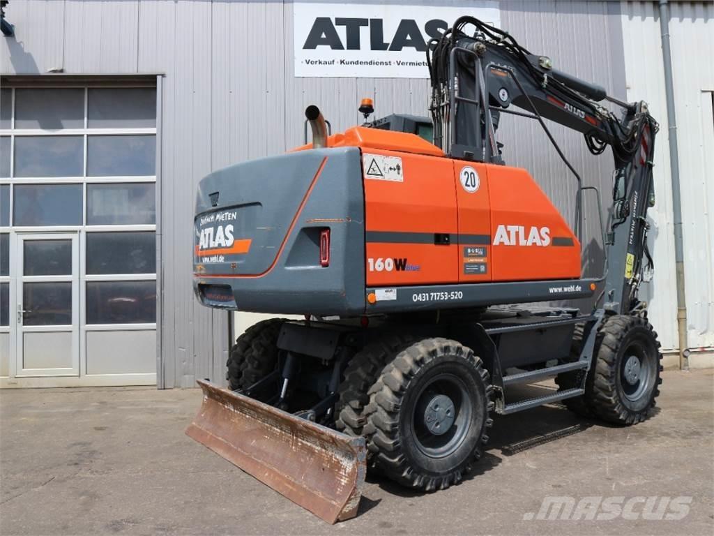 Atlas 160W-BLUE Gumikerekes kotrók