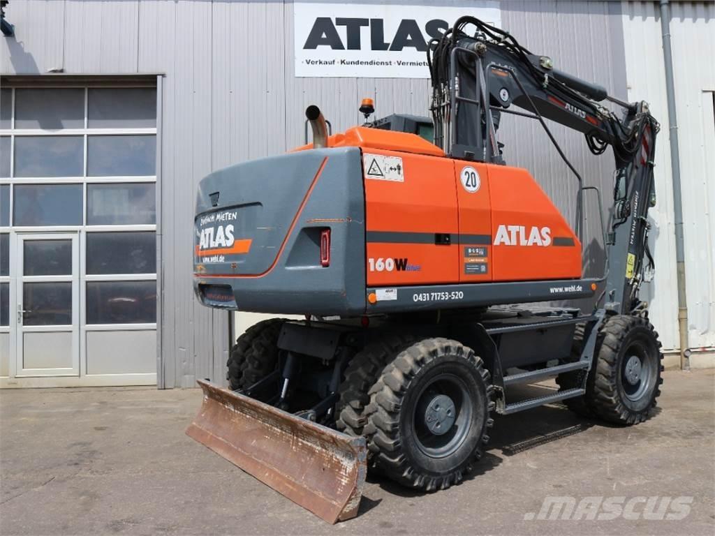 Atlas 160W-BLUE Gumikerekes kotrók