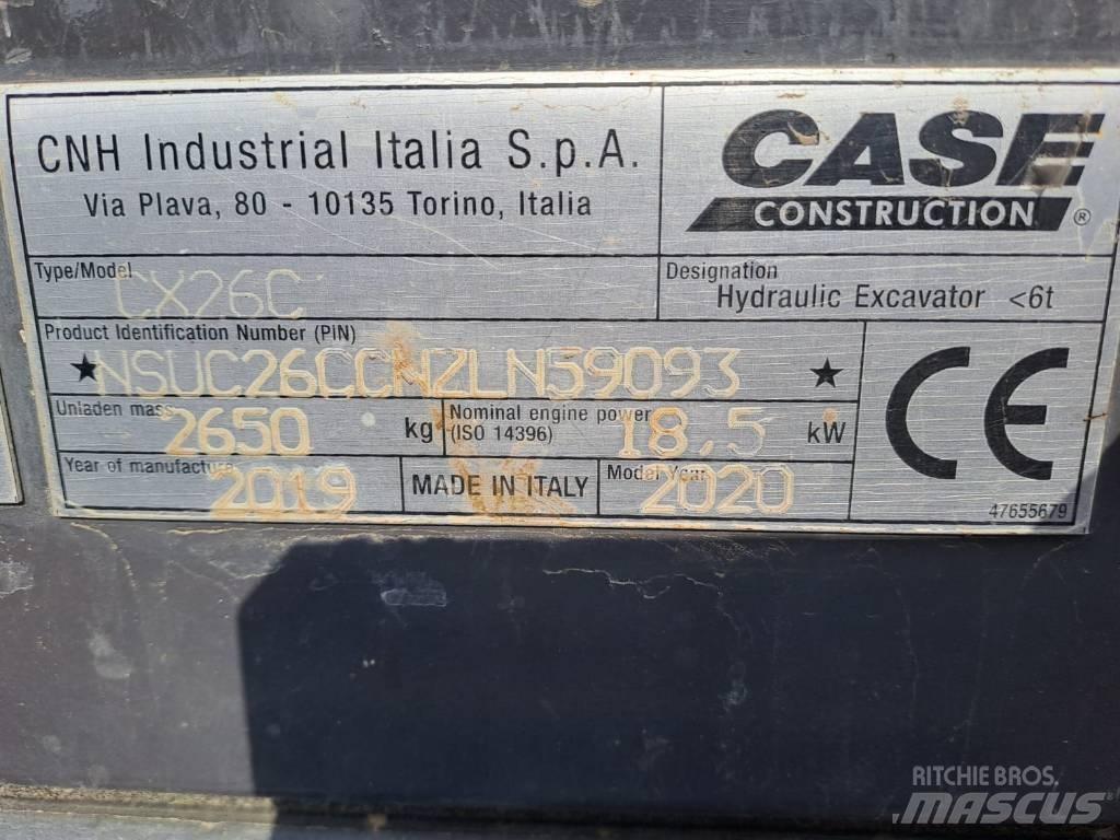 CASE CX 26 C Mini kotrók < 7t