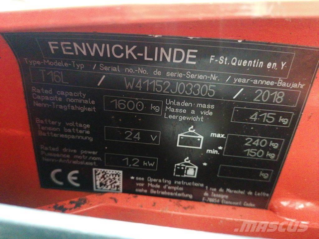 Linde T16L Alacsony emelőkocsi