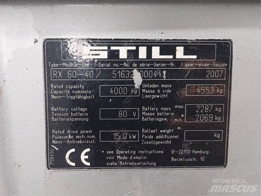 Still RX60 40 Elektromos targoncák
