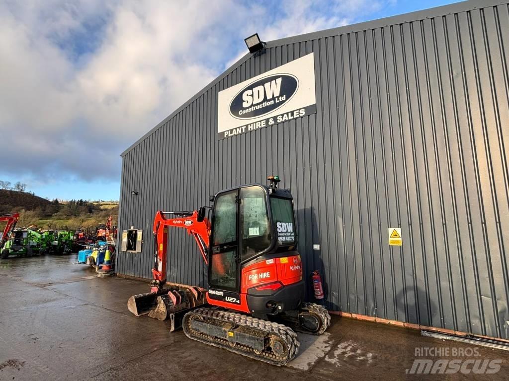 Kubota U 27-4 Mini kotrók < 7t