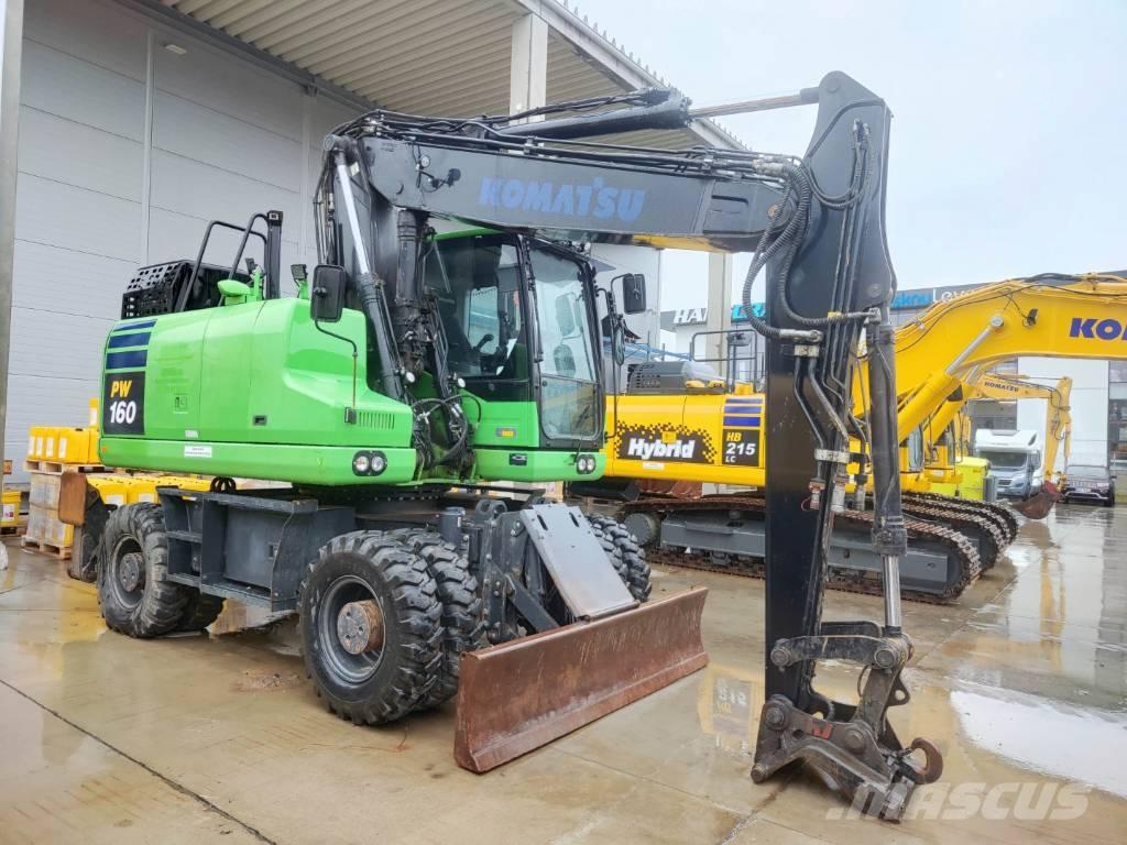 Komatsu PW 160-11 Gumikerekes kotrók
