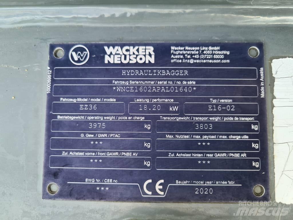 Wacker Neuson EZ36 Lánctalpas kotrók