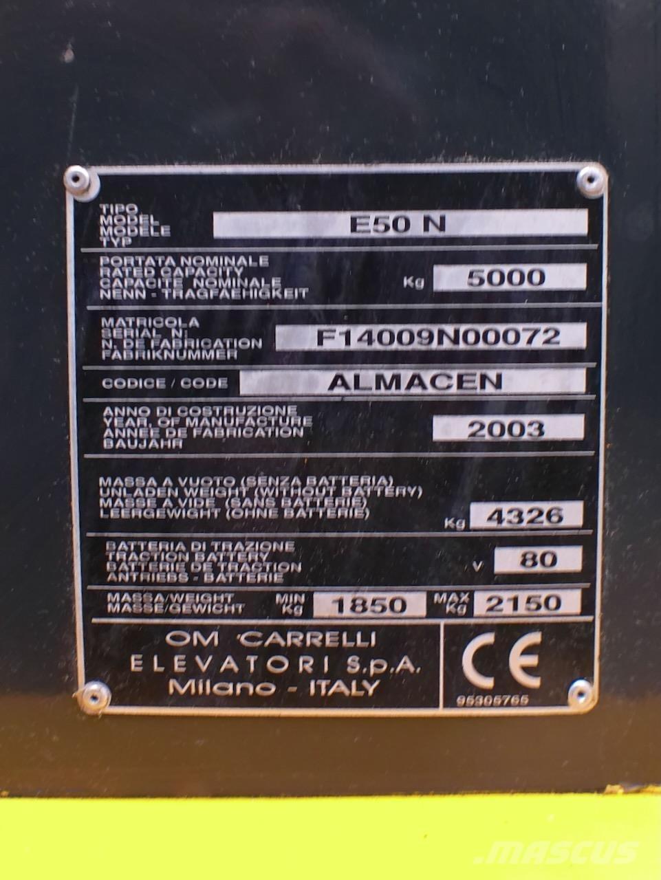 OM E50N Elektromos targoncák