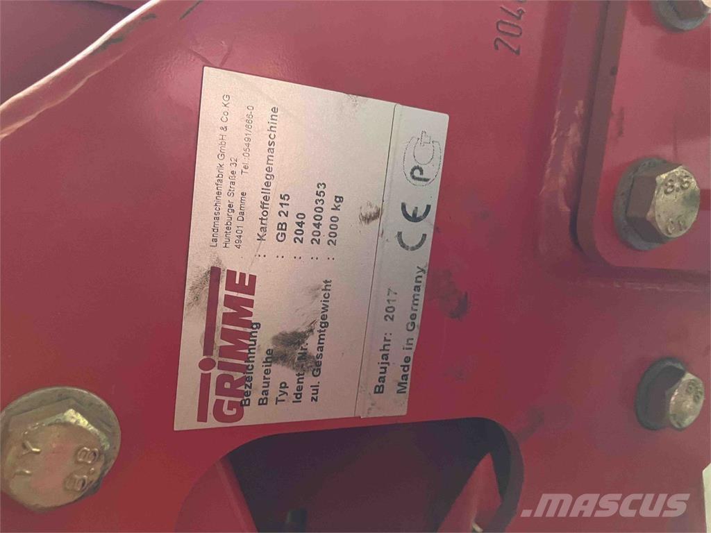 Grimme GB 215 Burgonya ültetők