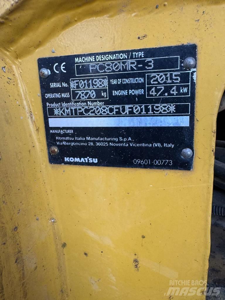 Komatsu PC 80 MR-3 Közepes (midi) kotrók 7 t - 12 t