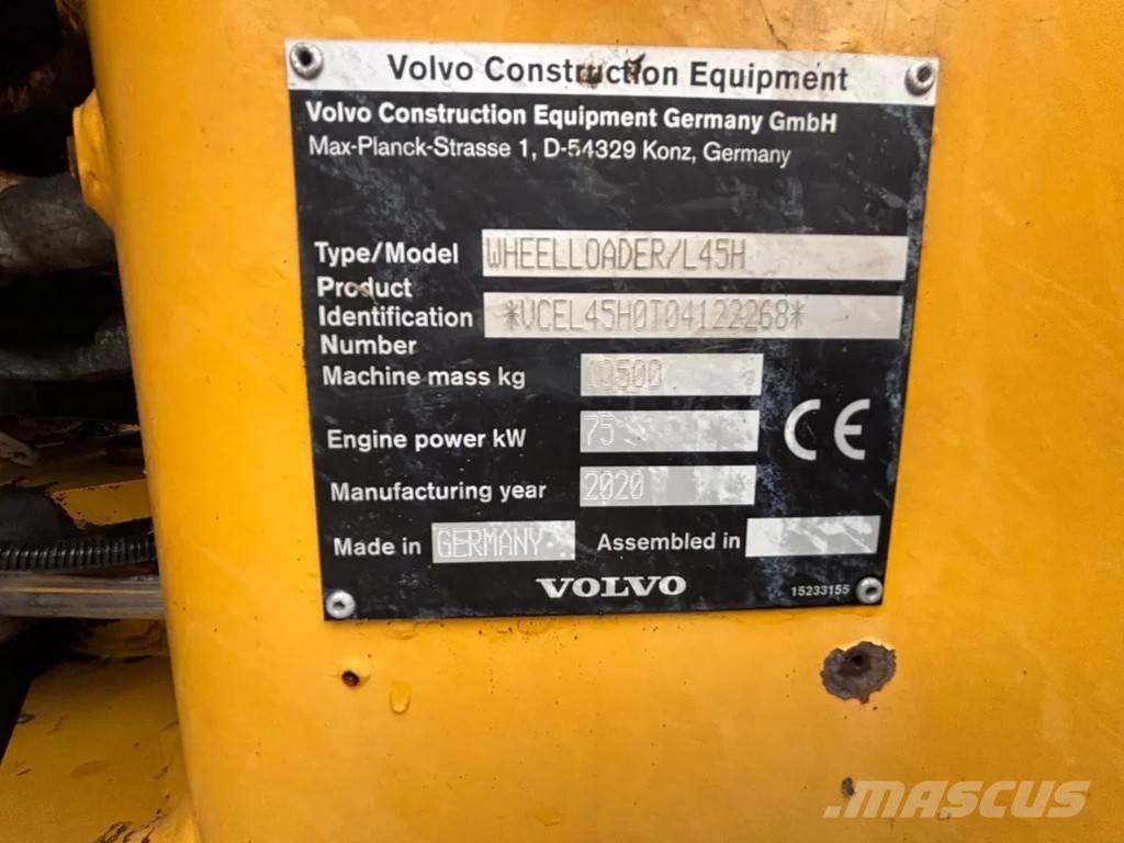 Volvo L45H Gumikerekes homlokrakodók