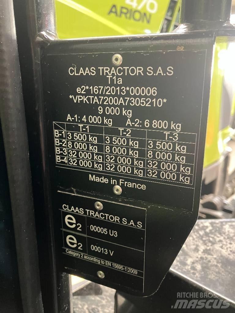 Claas Arion 470 Traktorok