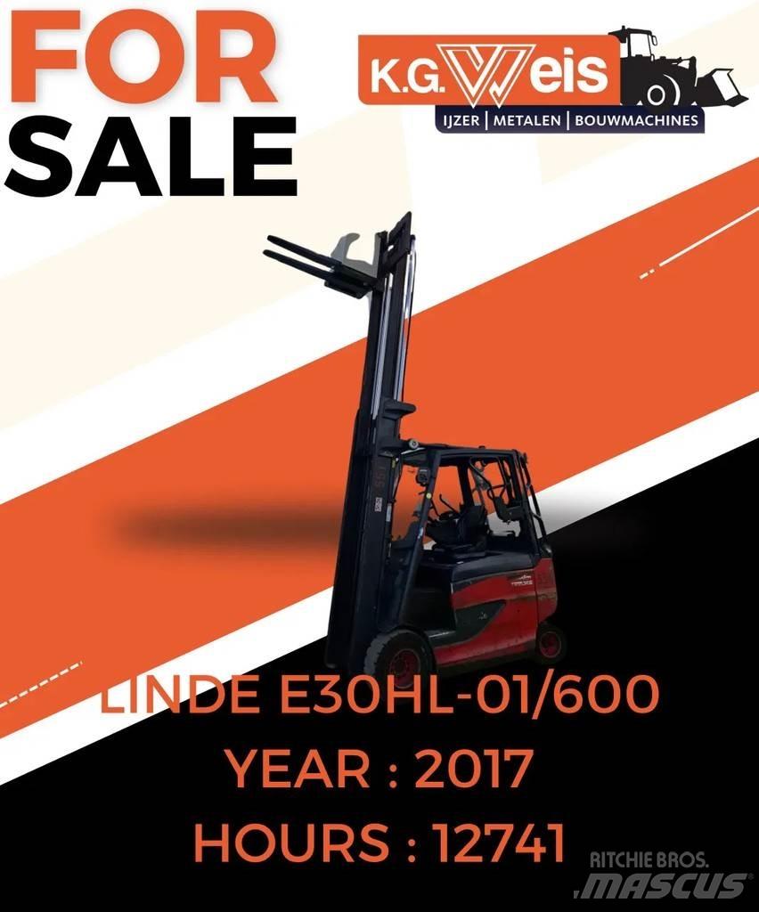 Linde E30HL01-600 Elektromos targoncák