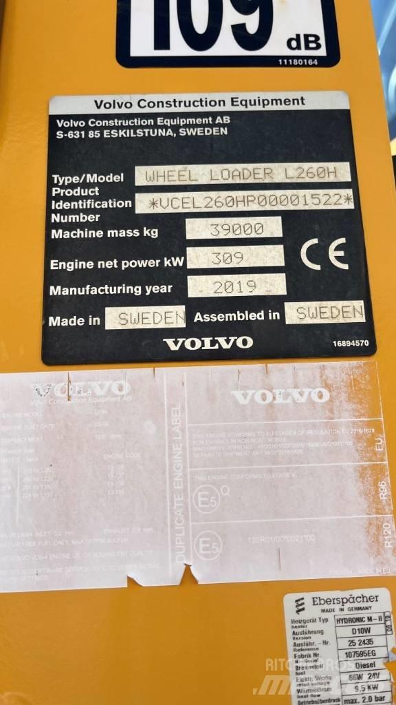 Volvo L260H Gumikerekes homlokrakodók