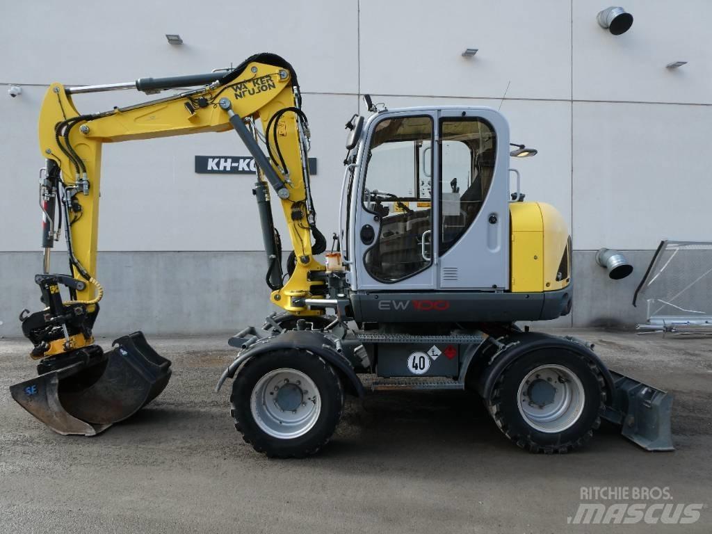 Wacker Neuson EW 100 Gumikerekes kotrók