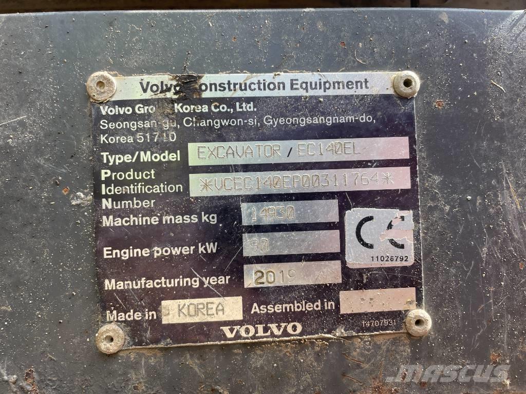 Volvo EC 140 Lánctalpas kotrók
