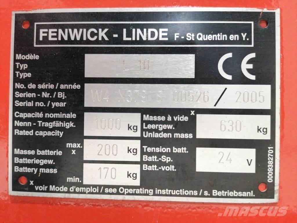 Linde L10 Gyalogkíséretű targonca