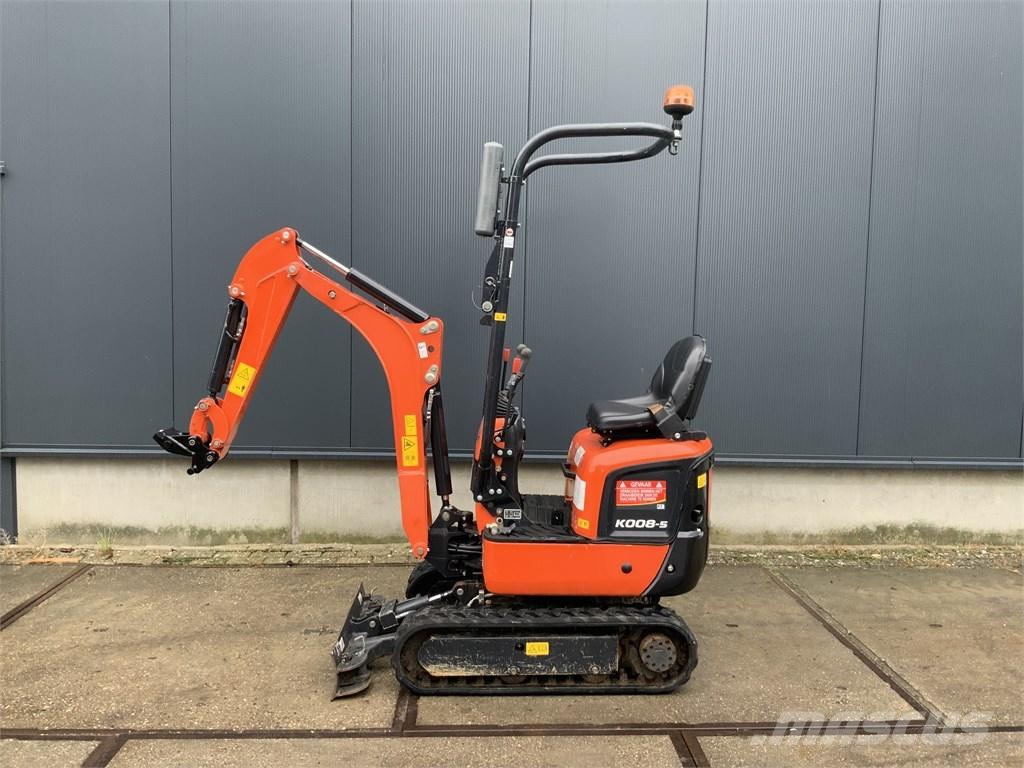 Kubota K 008-5 Mini kotrók < 7t