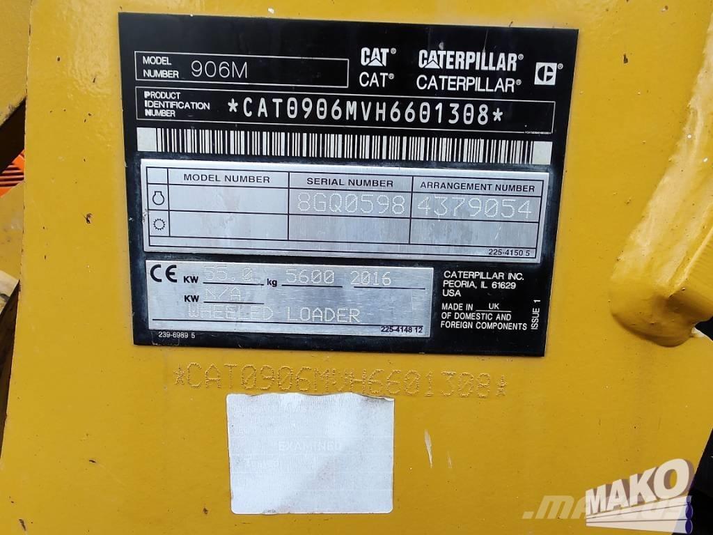 CAT 906 M Gumikerekes homlokrakodók