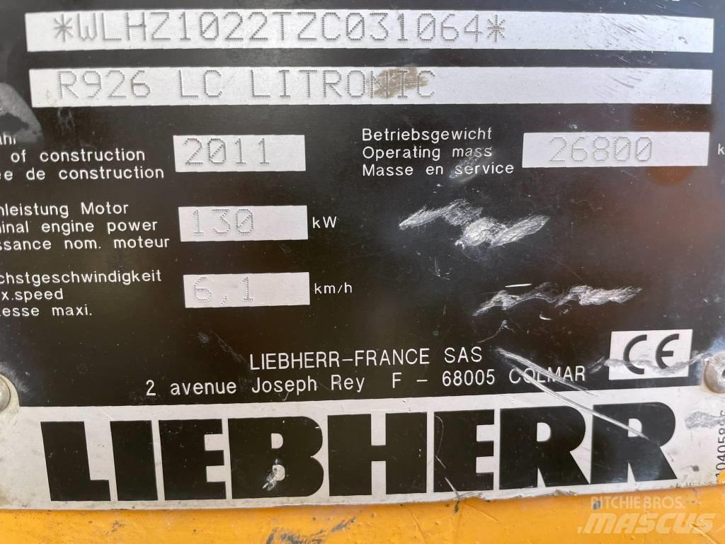 Liebherr R 926 LC Lánctalpas kotrók