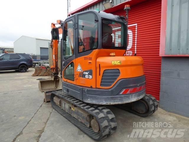 Doosan DX 63-3 Mini kotrók < 7t