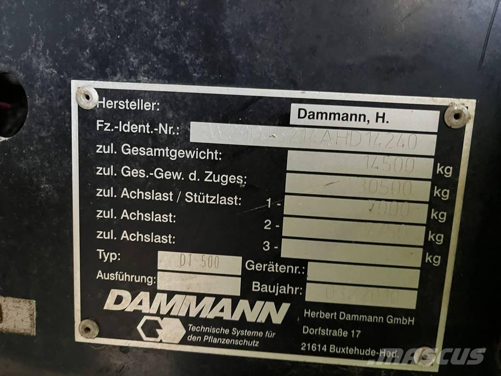 Dammann DT 500 Önjáró trágyaszórók