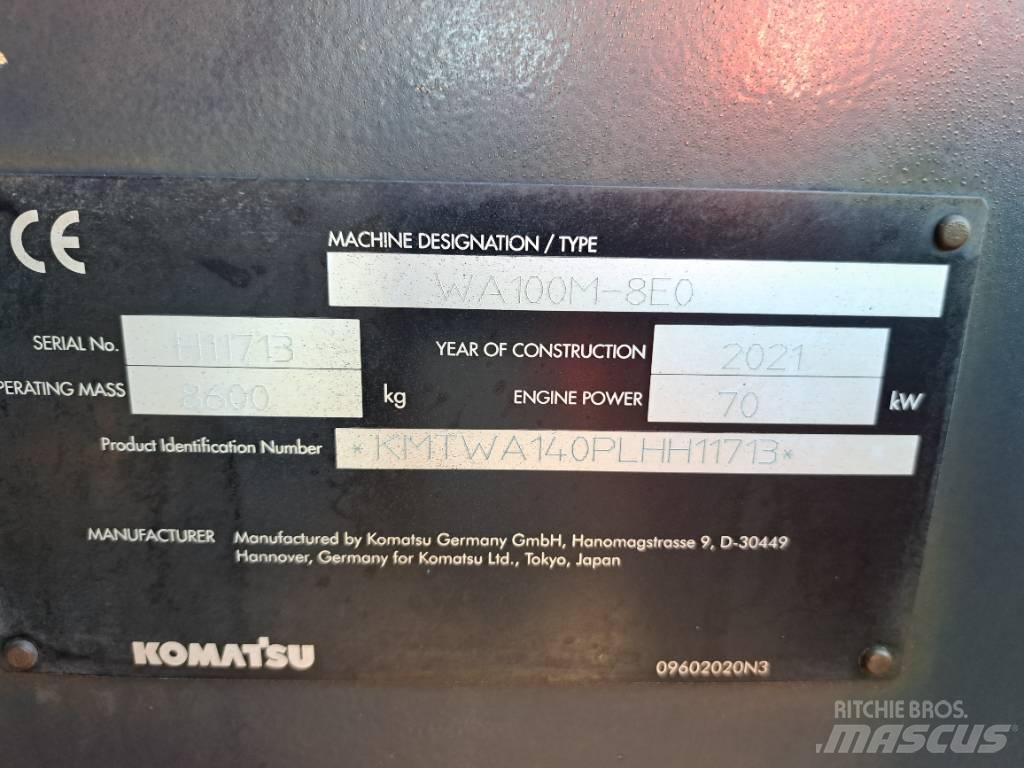Komatsu WA100-8E0 Gumikerekes homlokrakodók