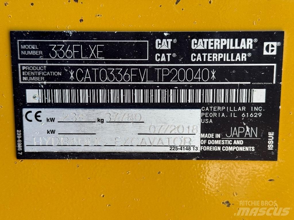 CAT 336 FL Lánctalpas kotrók