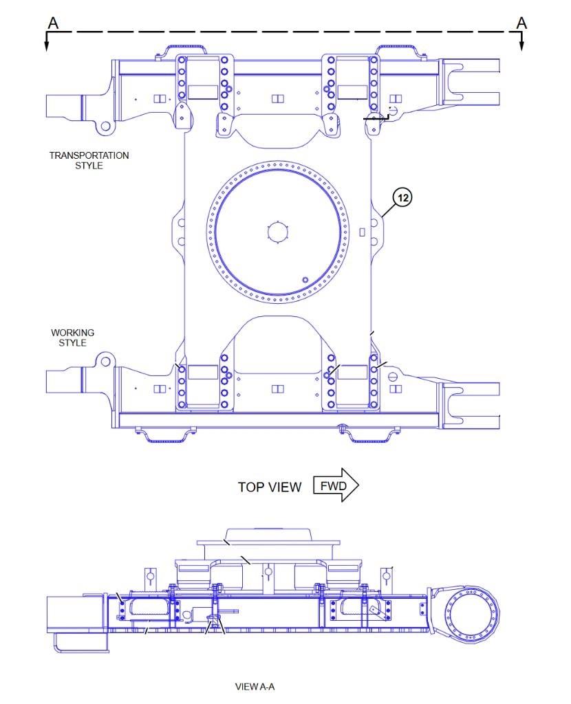 CAT 352 F Alváz és felfüggesztés