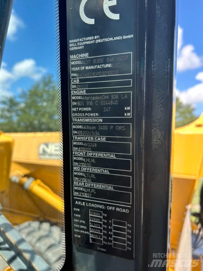 Bell B30E Csuklósdömperek