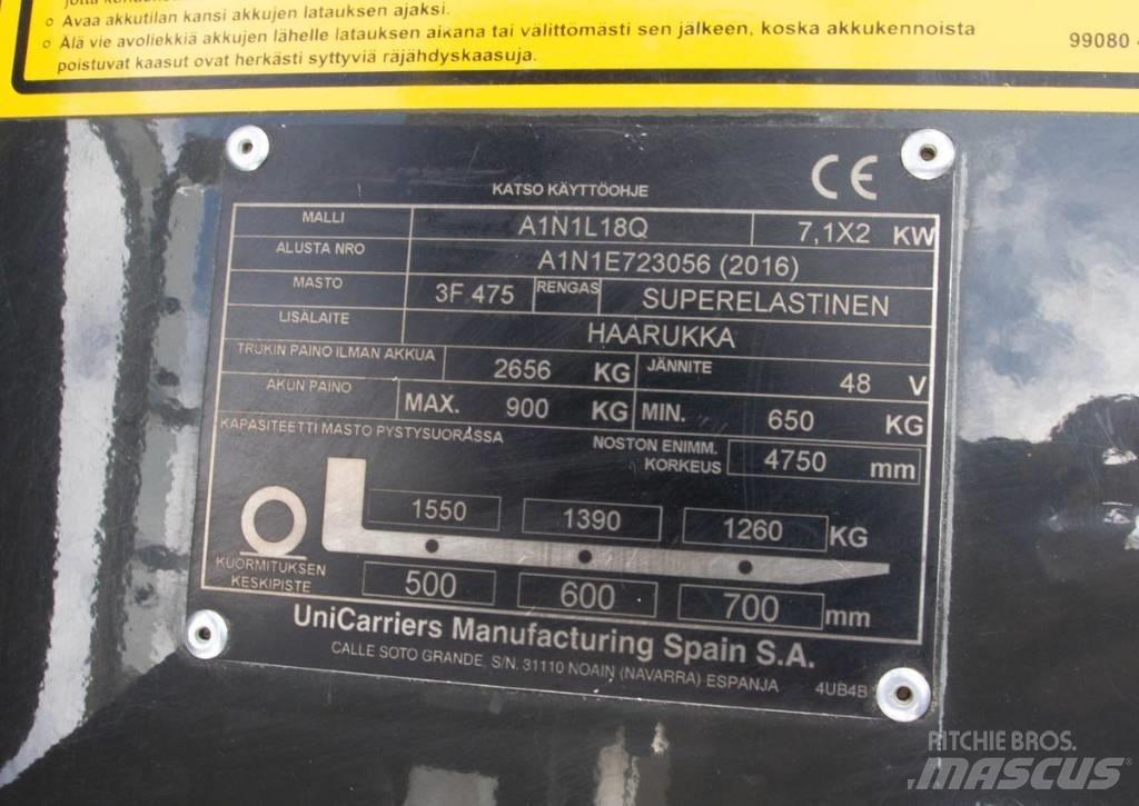 UniCarriers A1N1L18Q Elektromos targoncák