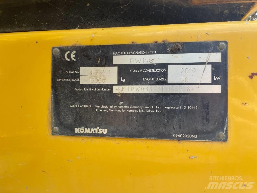 Komatsu PW 148-11 Gumikerekes kotrók