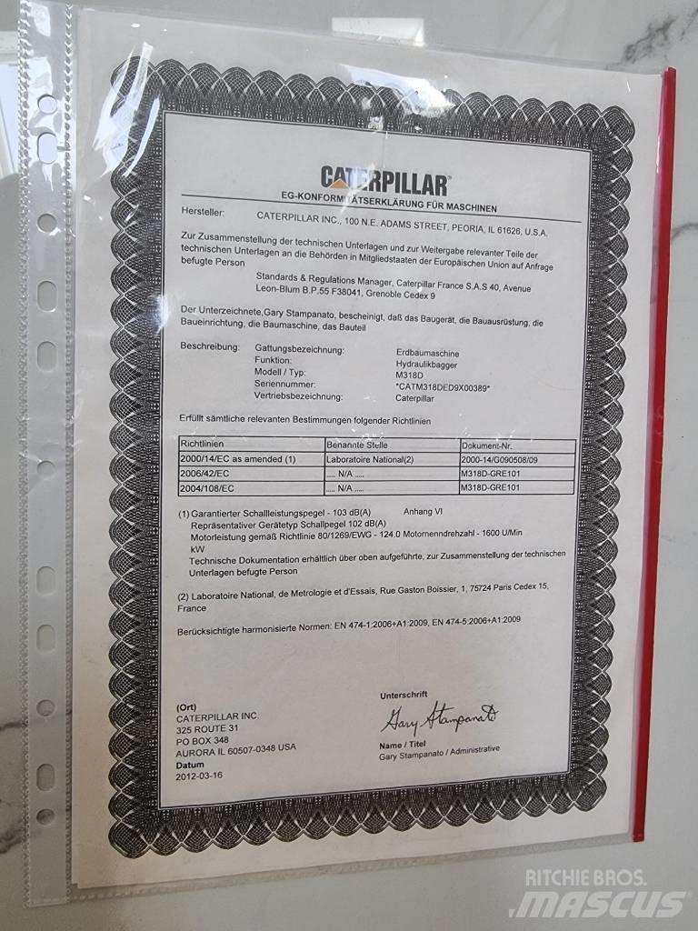 CAT 318D Hulladékkezelő gépek