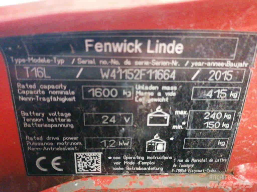 Linde T16L Kézi raklapemelő