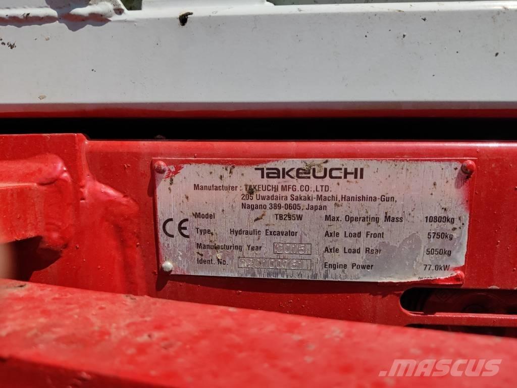 Takeuchi TB 295 W Gumikerekes kotrók