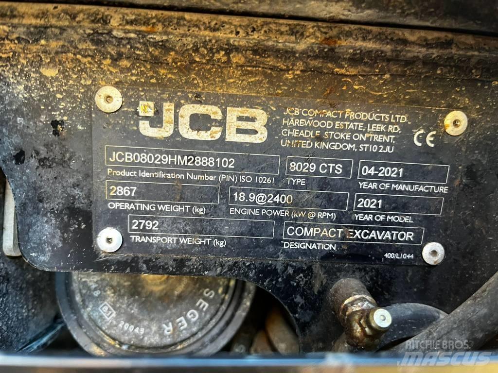 JCB 8029 CTS Mini kotrók < 7t