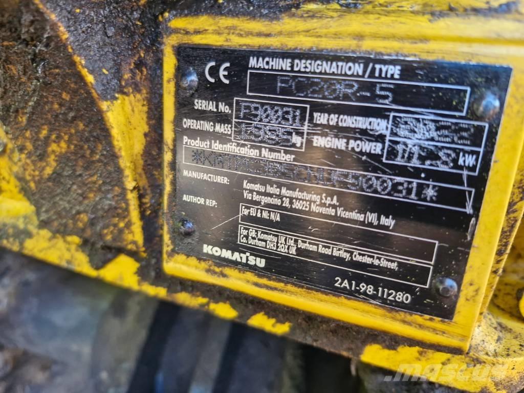 Komatsu PC 20 R-5 Mini kotrók < 7t