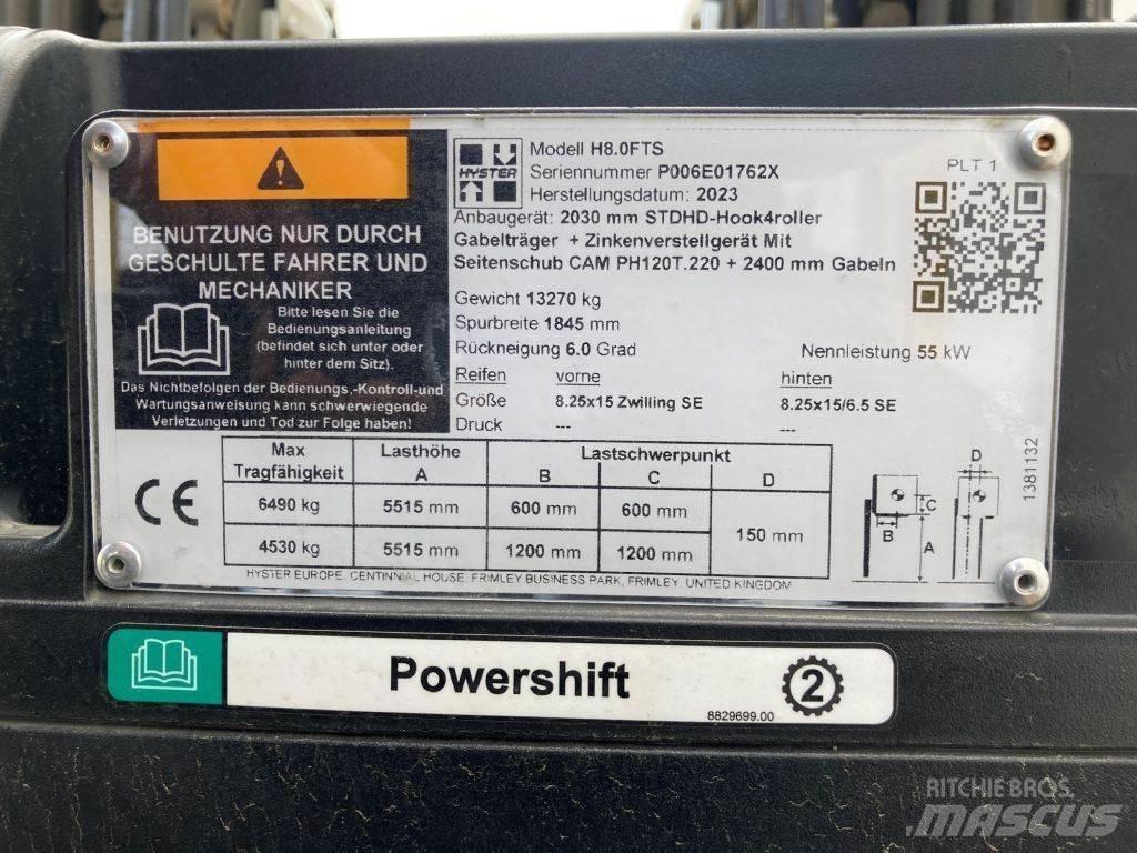 Hyster H 8.0 FTS Dízel targoncák