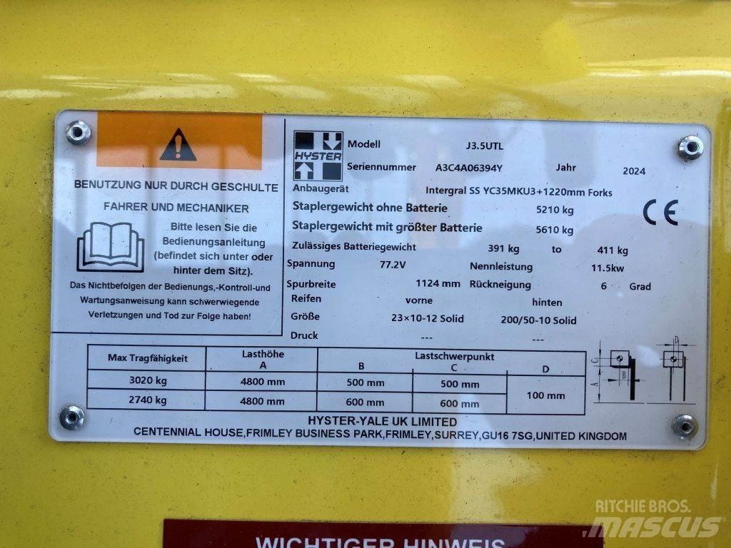 Hyster J 3.5 UTL Elektromos targoncák