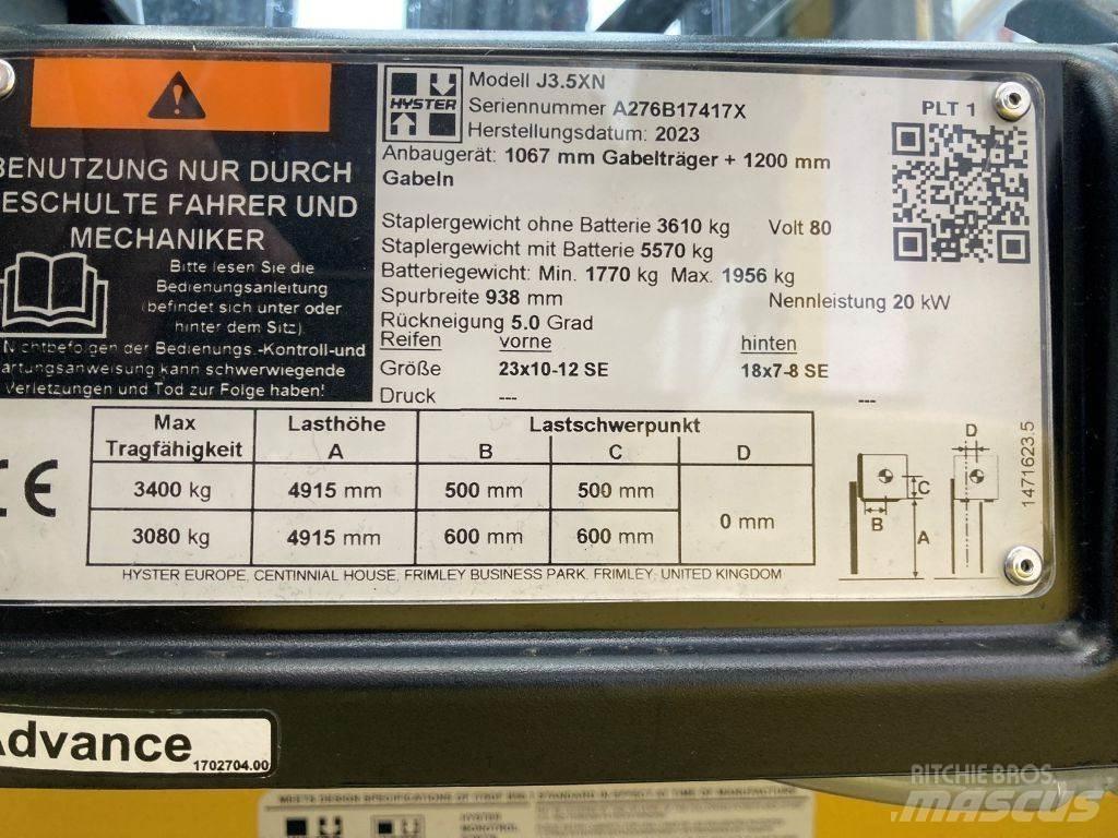Hyster J 3.5 XN Elektromos targoncák