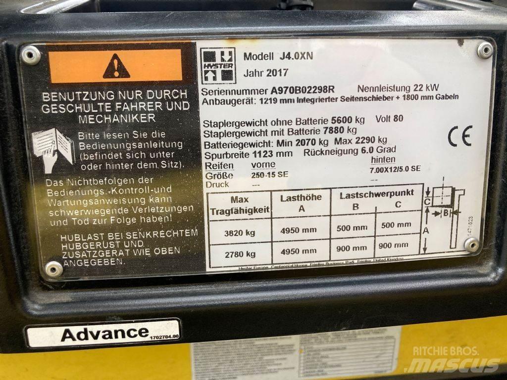 Hyster J 4.0 XN Elektromos targoncák